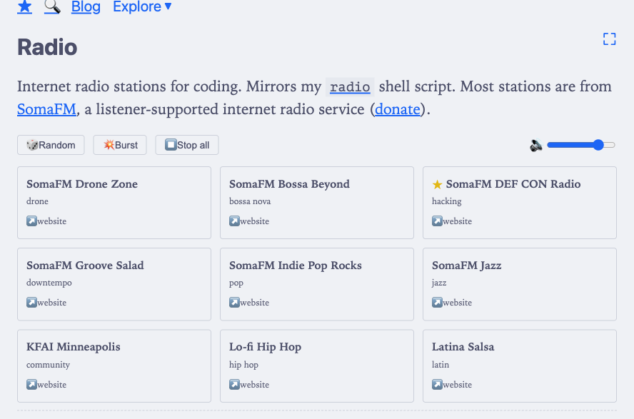 web radio player